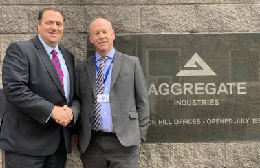 l r darren checksfield and brian downes aggregate industries