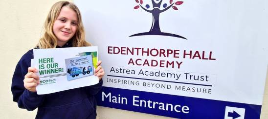 poppy scott with her winning truck design