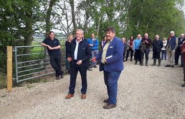 Ribbon cutting at Ripon City Wetlands