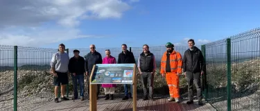 Members of the community join staff from Aggregate Industries and Tarmac at official opening of new viewing platform at Back Lane Quarry in Carnforth