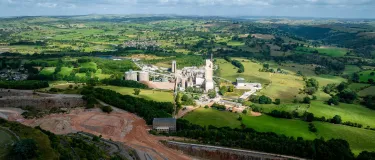 Cauldon cement plant arial view point