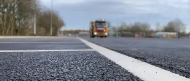Babraham Park & Ride with depth of field