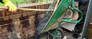 SuperTrench Asphalt being poured 