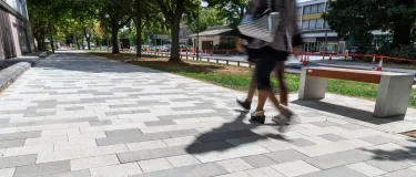 Andover Textured paving applied to Crawley Boulevard
