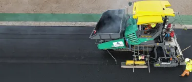 Paver on Donington Park race track