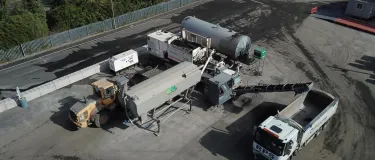 An aerial shot of an OCL Regeneration depot