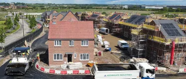 Warm mix asphalt in place of standard Tarmac on building site