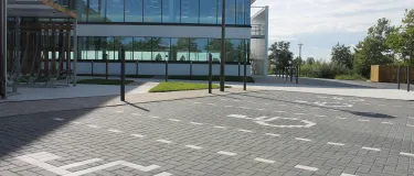 Europa concrete block paving on a Cambridge car park