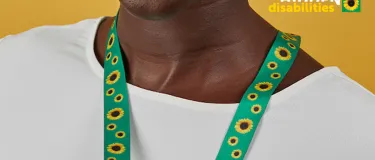 Hidden disabilities sunflower lanyard