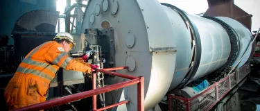 H&S - Worker inspecting valve