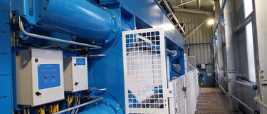 The machinery that powers the new silt p[ress at Hillhead Quarry