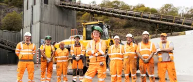 Factory Manager Alison Burnett with her team