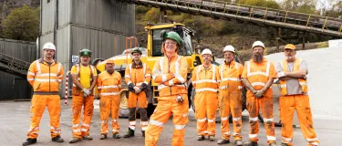 Factory Manager Alison Burnett with her team