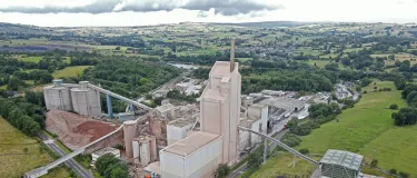 An aerial view of Caudon Cement Plant in Staffordshire