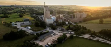 Sunrise over Cauldon Cement Plant