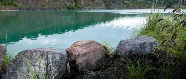 The quarry lagoon at Moorcrofy in Plymouth