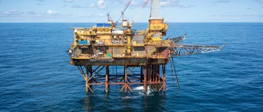 THe oil rig Clare Partridge worked on before she joined Holcim UK where she is Head of Health and Safety.