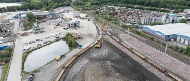 Land Recovery Stoke Depot aerial shot