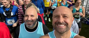James Langar pictured before he took part in The Great North Run