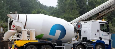 Holcim branded mixer truck 