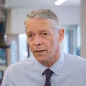 Phil Sabin pictured in a lab