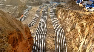 SuperSand 97-1 being laid