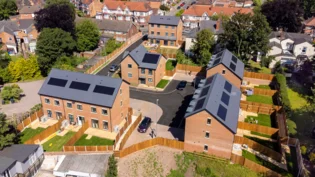 Modern low-carbon house constructed using Besblock concrete blocks for Project 80.