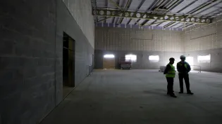 Masterblock concrete blocks shown in warehouse application