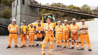 Factory Manager Alison Burnett with her team