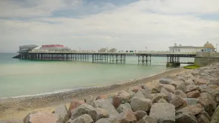 Rockarmour aggregates from Aggregate Industries' Glensanda Quarry being used for coastal defences at Cromer in North Norfolk
