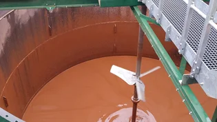 The new silt press at Hillhead Quarry in Devon.