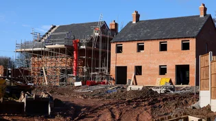 A housing development in progressions in the midlands where the Ultra18 lightweight block has been used in construction.