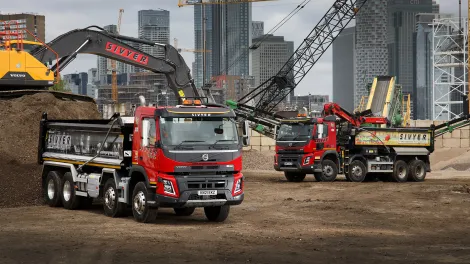 Sivyer Trucks in front of london skyline