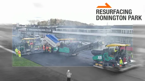 Resurfacing works at the iconic Donington Park