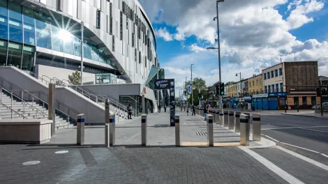 A picture of UrbanPave paving at Tottenham Hotspurs Stadium in London