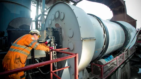 H&S - Worker inspecting valve