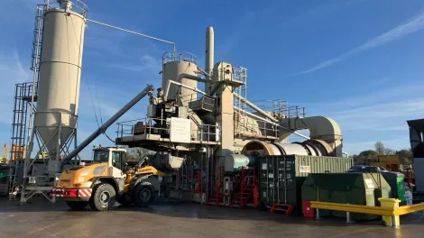 Holcim's new Express Asphalt Plant in Sharpness, Gloucestershire 