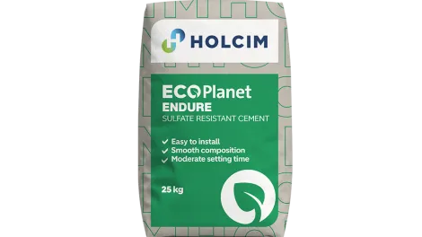 cement bag with the text ecoplanet endure cement