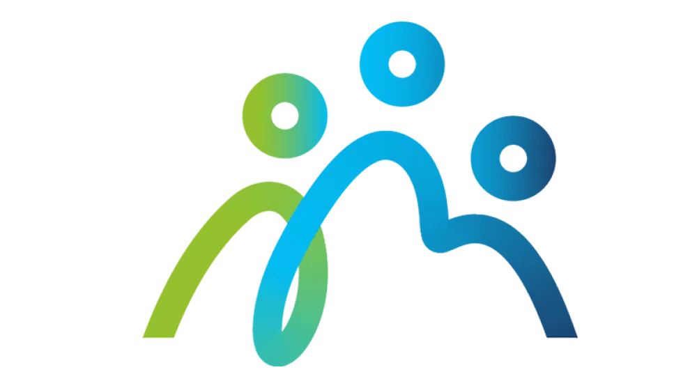 Icon depicting three people of different heights next to each other
