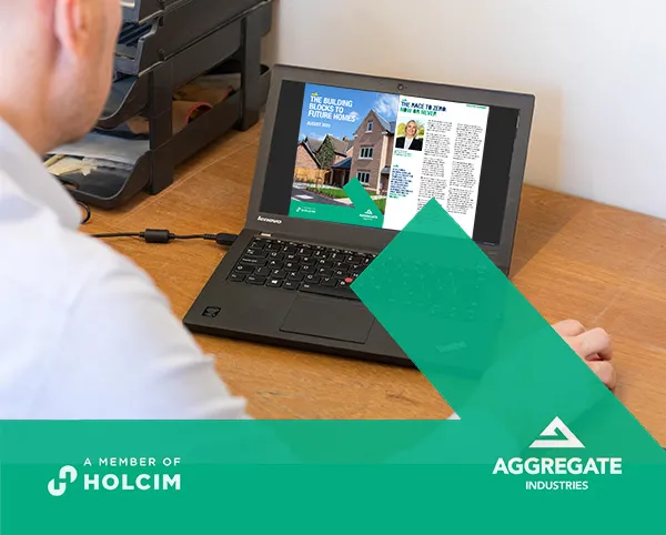 Housing sector white paper on laptop