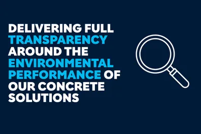 magnifying glass icon next to text talking about EPD transparency