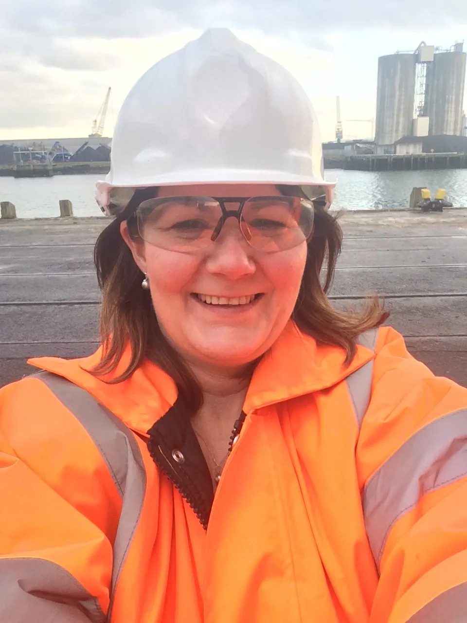 Anita Chesteron in high viz PPE