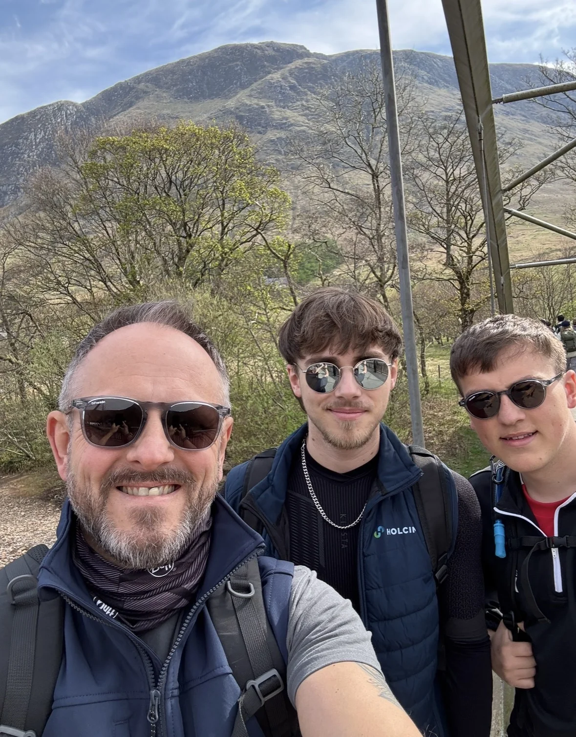 Asphalt MD Danny King with son Callum (right), who also works for Holcim UK,