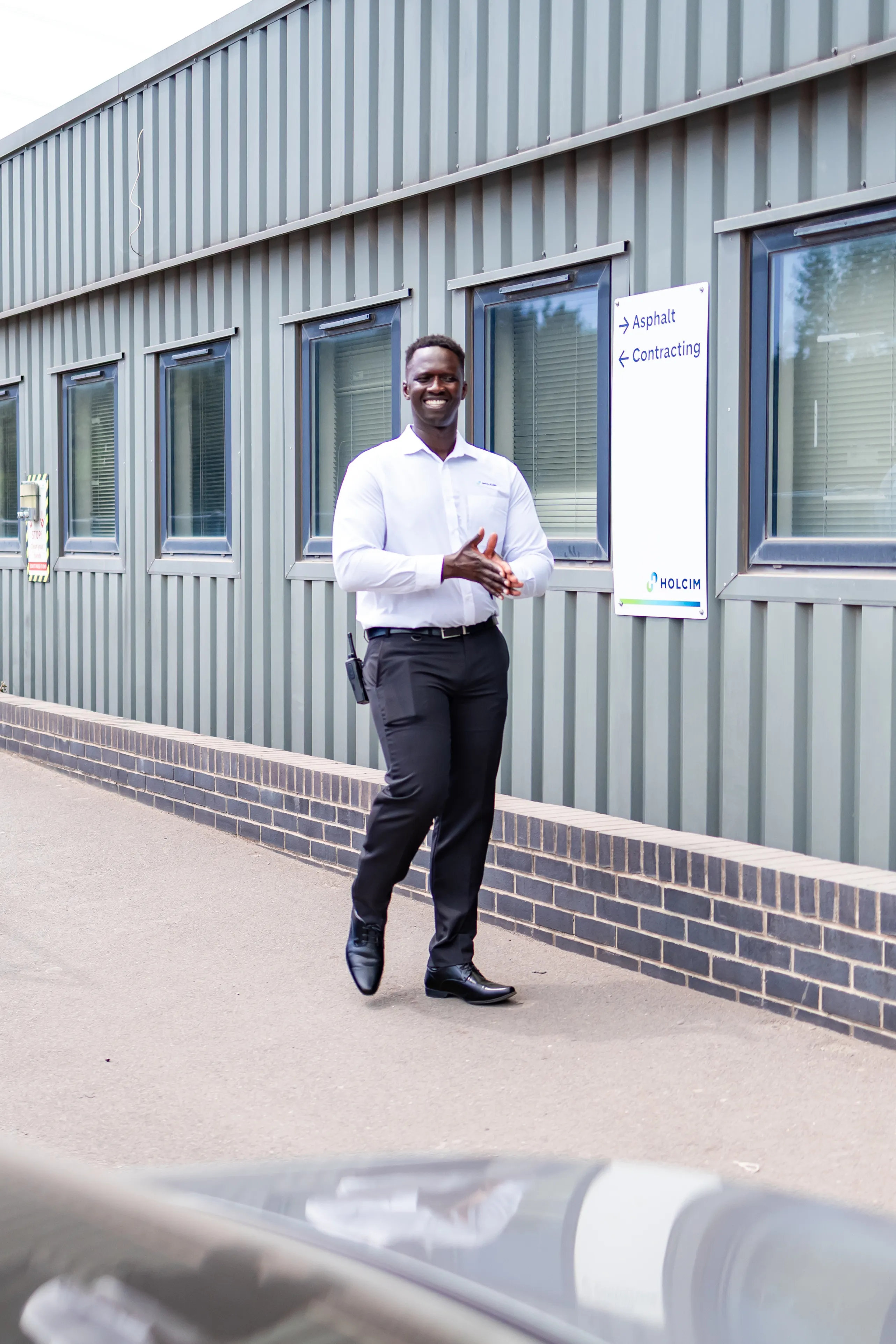 Mustapha Nyass, regional operation manager, at the Sheffield Asphalt Plant.