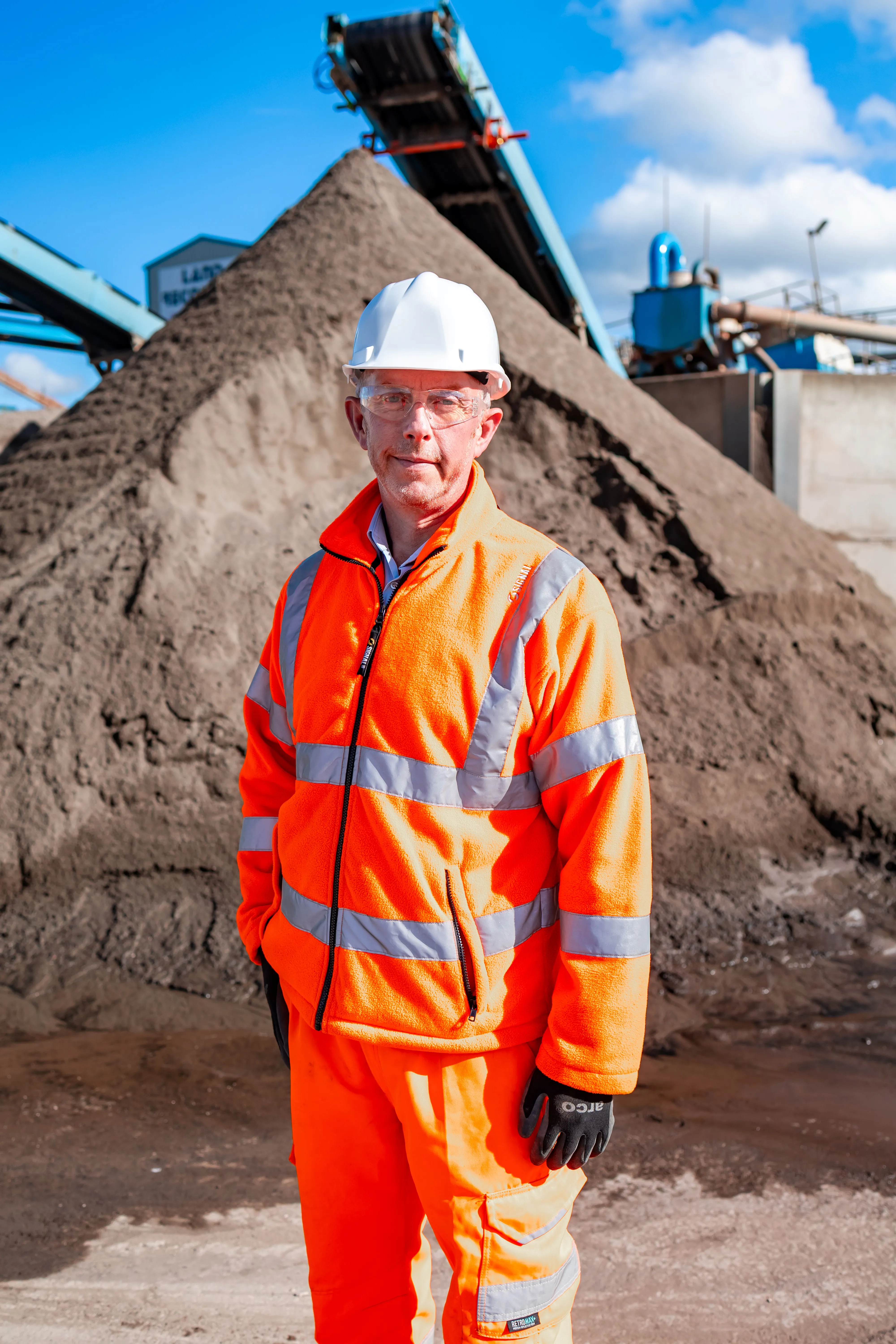 Rob Walsh, Managing Director of Land Recovery - a member of Holcim. Rob is pictured at it's site in Stoke.