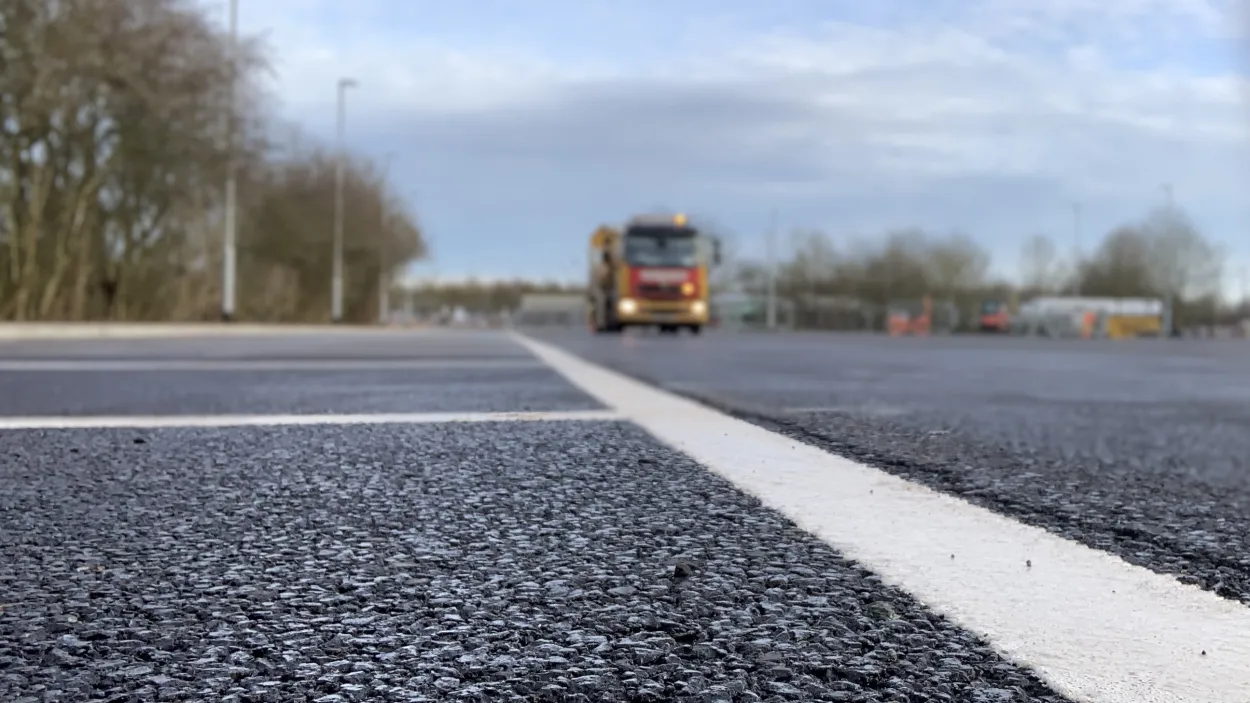 Babraham Park & Ride with depth of field