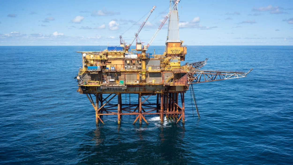 THe oil rig Clare Partridge worked on before she joined Holcim UK where she is Head of Health and Safety.