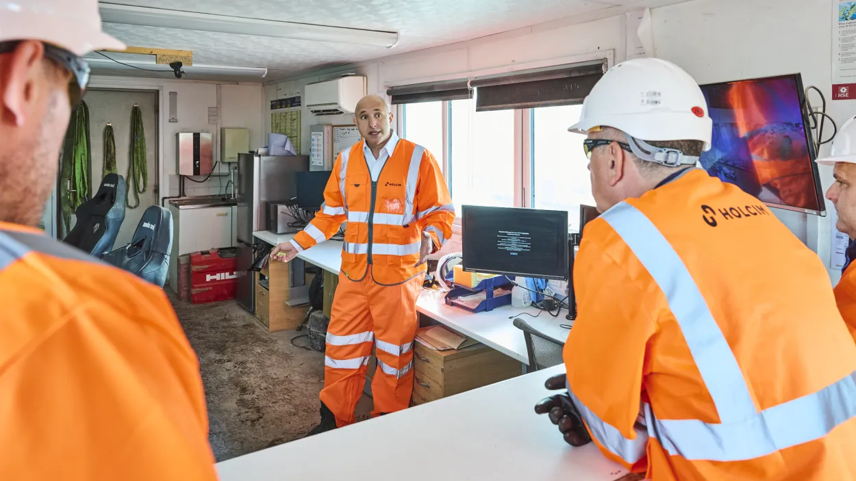 Adam Kutcher at London's Bow concrete plant