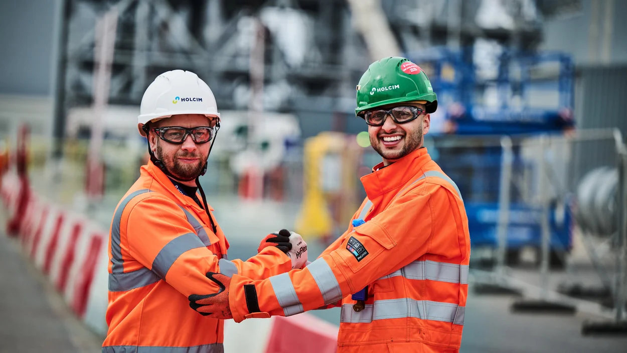 Plant manager Krish Patel with a member of his Tilbury team