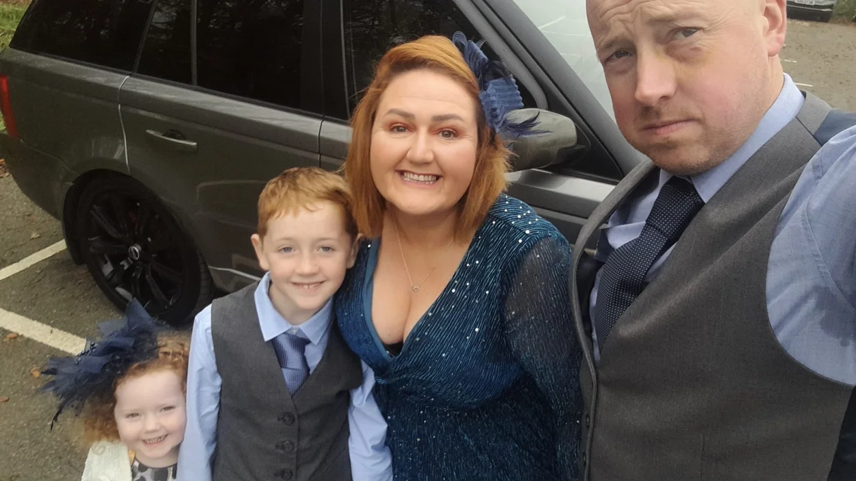 Rob Nutt with his family